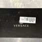 Chinelo Versace com estampa de cabeça de Medusa para mulheres, branco, tamanho 8,5