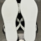Chinelo Versace com estampa de cabeça de Medusa para mulheres, branco, tamanho 8,5