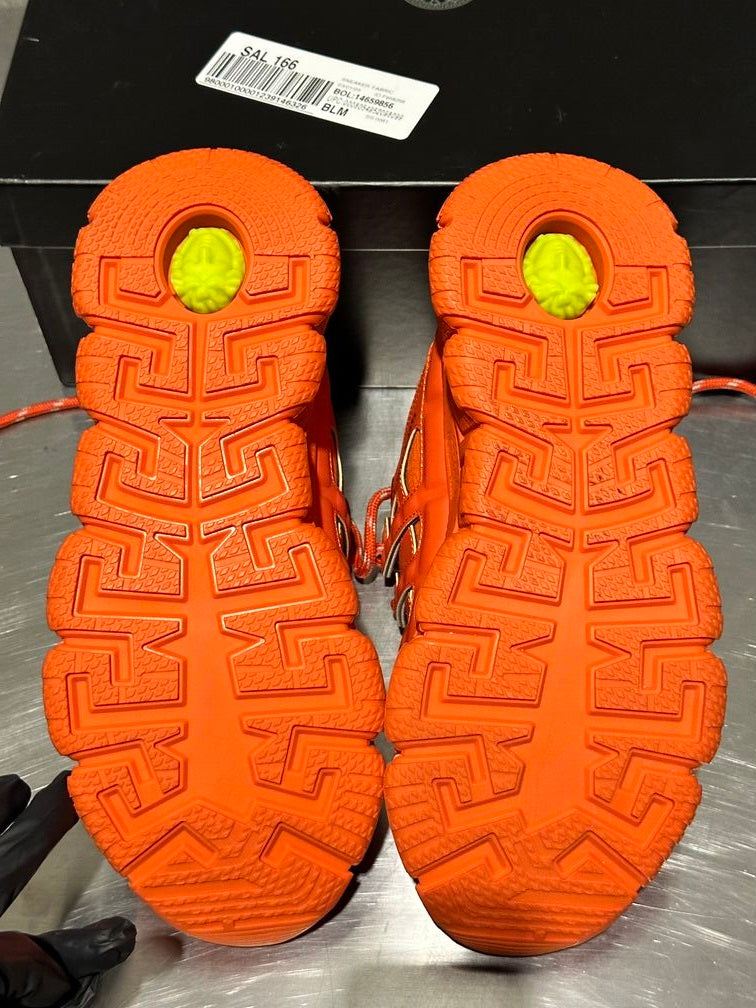 Tênis Versace Trigreca Masculino com Cadarço Laranja Tamanho 8