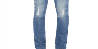 Calça Jeans Masculina AX Armani Exchange Slim Fit Stretch Destroyed Azul Tamanho 30X32