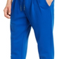 Calça de moletom masculina AX Armani Exchange com ajuste reto e pregas e estampa de logotipo, azul, tamanho médio