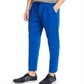 Calça de moletom masculina AX Armani Exchange com ajuste reto e pregas e estampa de logotipo, azul, tamanho extragrande