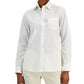 Camisa de algodão com botões Arpa Weekend Max Mara feminina, branca, tamanho 4