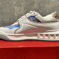Tênis Valentino Garavani One Stud Holográfico Feminino em Branco Iridescente Tamanho 7