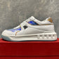Tênis Valentino Garavani One Stud Holográfico Feminino em Branco Iridescente Tamanho 7
