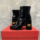 Bota Valentino Garavani feminina Heritage Vlogo preta tamanho 7