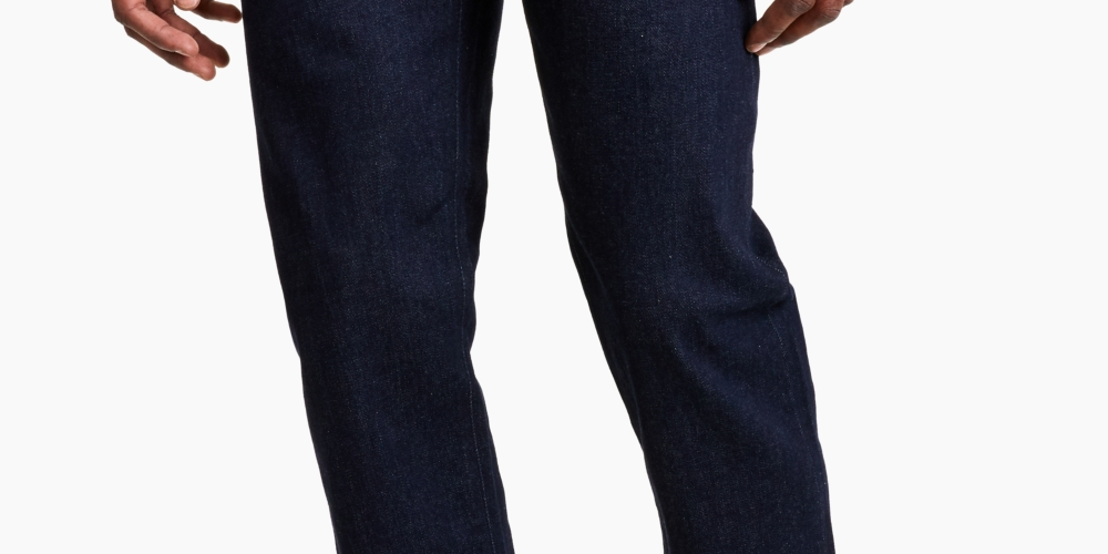 Calça jeans masculina AX Armani Exchange Straight Fit - Azul - Tamanho 31
