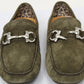 Salvatore Ferragamo Moc Toe Drivers Masculino Marrom Tamanho 10,5 E