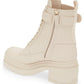 Bota de combate feminina Lober da Salvatore Ferragamo, marrom, tamanho 8 C