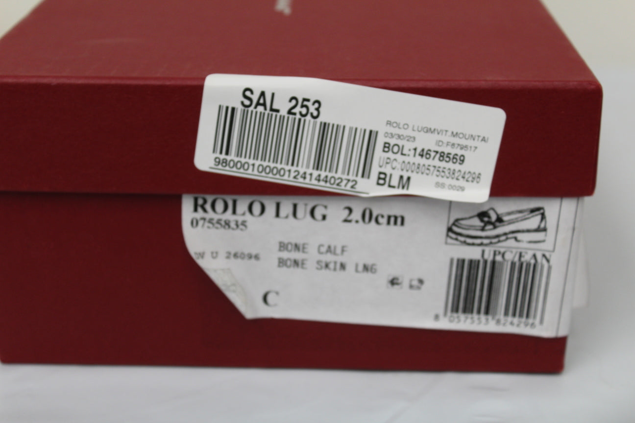 Salvatore Ferragamo Rolo Double Gancio Bit Loafer Feminino Marrom Tamanho 8,5