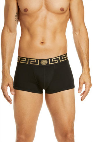 Versace First Men's Line Low Rise Trunks Black Size 7