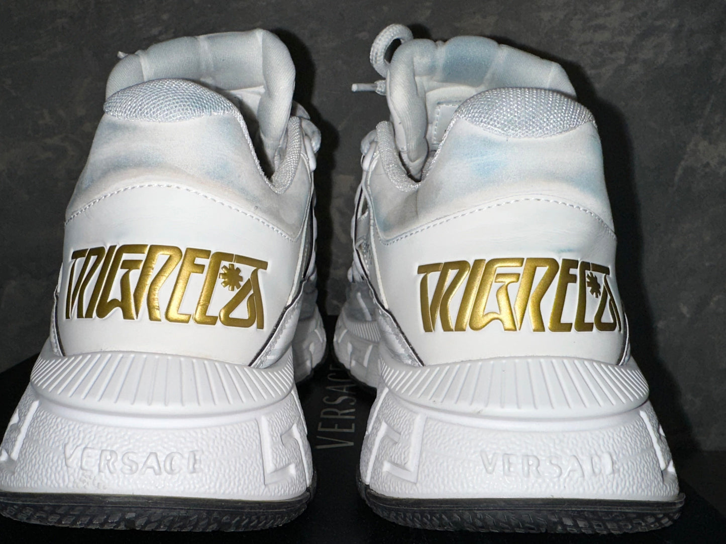 Tênis Versace Trigreca Masculino Cano Baixo Branco Tamanho 7