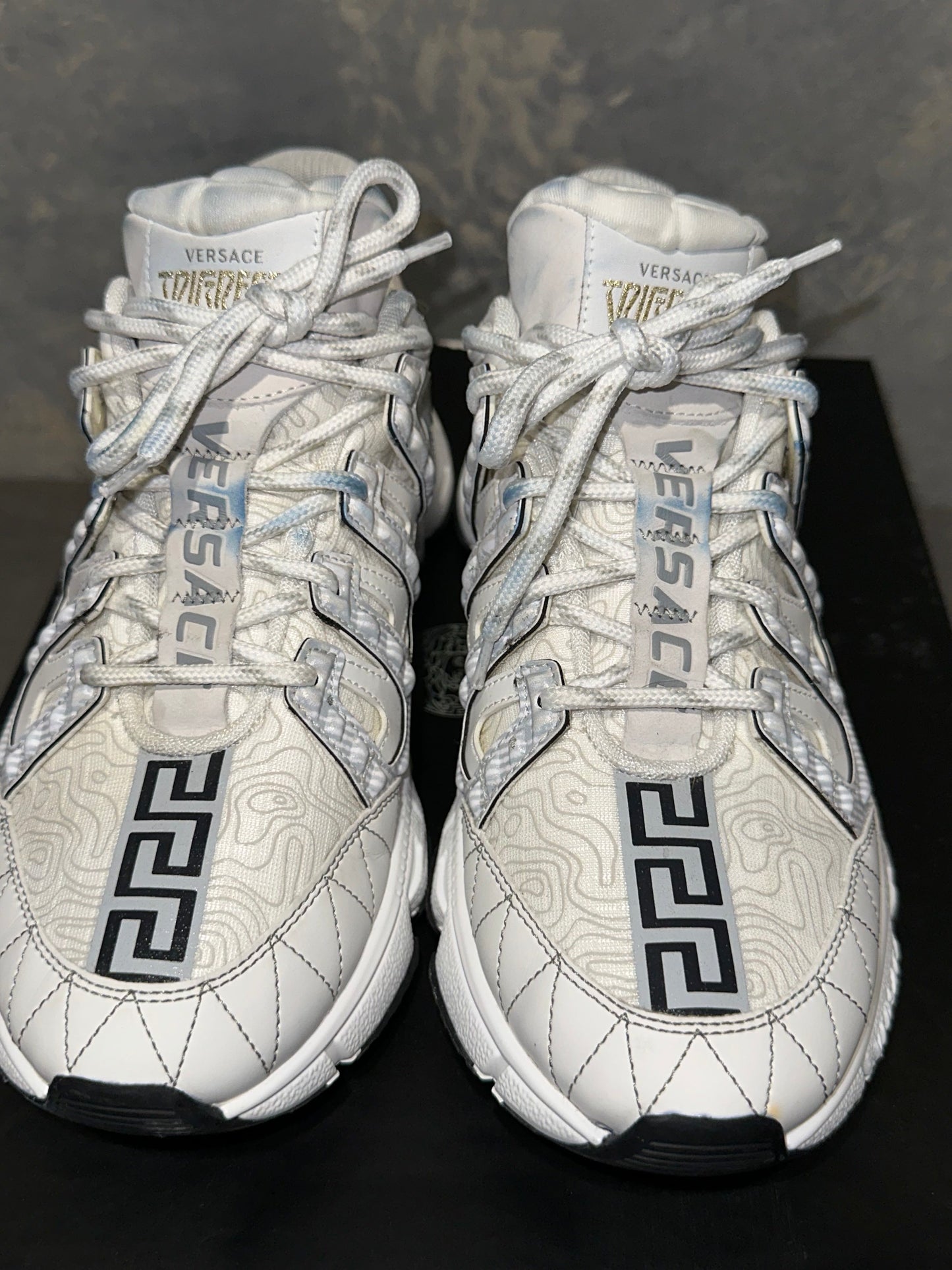 Tênis Versace Trigreca Masculino Cano Baixo Branco Tamanho 7