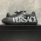 Tênis Versace Masculino Greca Logo Cano Baixo Preto Tamanho 11