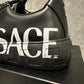 Tênis Versace Masculino Greca Logo Cano Baixo Preto Tamanho 11