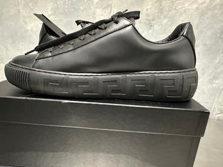 Versace Men's Greca Logo Low Top Sneaker Black Size 11