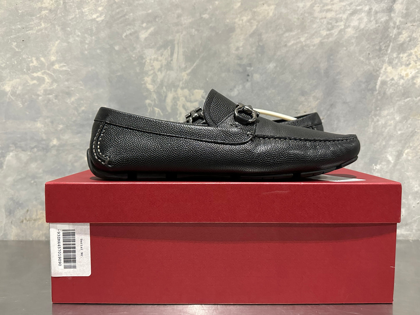 Mocassim Parigi Bit Driving Masculino Salvatore Ferragamo Preto Tamanho 9