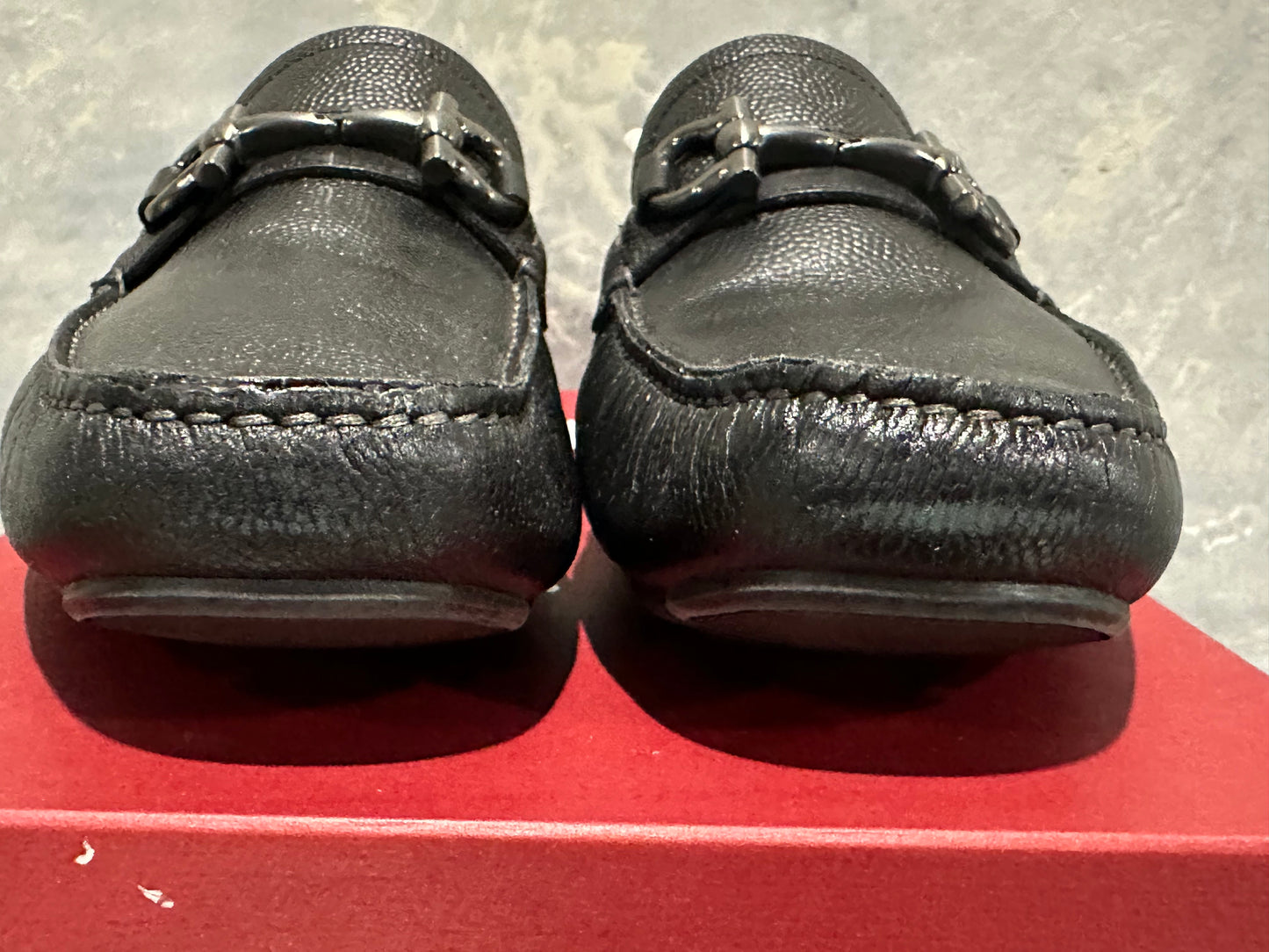 Mocassim Parigi Bit Driving Masculino Salvatore Ferragamo Preto Tamanho 9