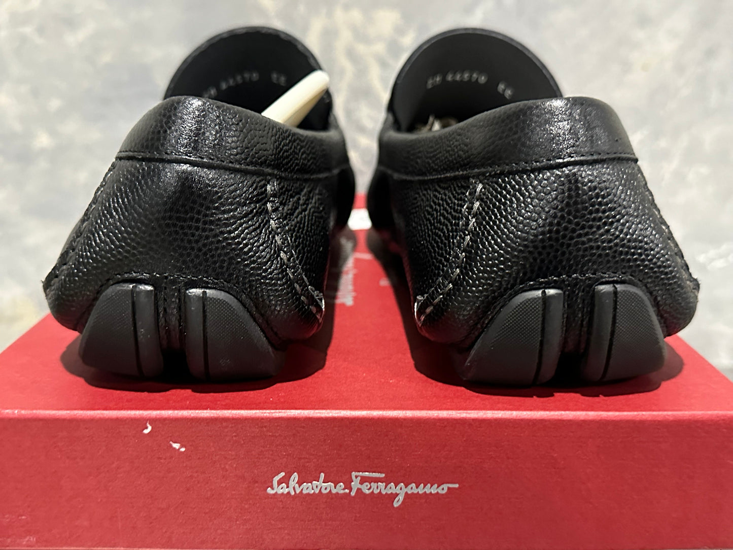 Mocassim Parigi Bit Driving Masculino Salvatore Ferragamo Preto Tamanho 9