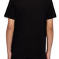 Camisa polo masculina AX Armani Exchange Milano New York Logo, preta, tamanho médio