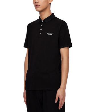 A|X Armani Exchange Milano New York Logo Polo Masculino Preto Tamanho XX-Grande