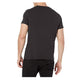 Camiseta masculina AX Armani Exchange com estampa de logotipo futurista, preta, tamanho M