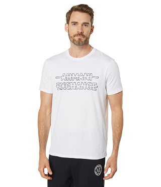 Camiseta masculina A|X Armani Exchange com estampa gráfica Strike Through, tamanho X-G
