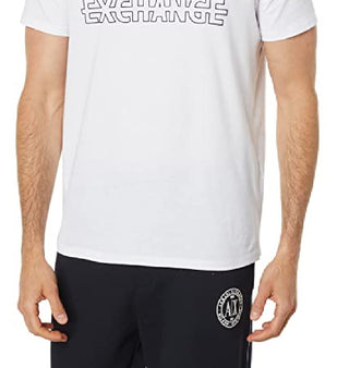 Camiseta masculina A|X Armani Exchange com estampa gráfica Strike Through, tamanho X-G