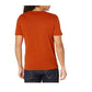 Camiseta masculina AX Armani Exchange com estampa de logotipo e gola V, laranja, tamanho M