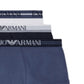 Conjunto de 3 sungas masculinas Emporio Armani, azul, tamanho médio