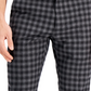 Calça de terno masculina A|X Armani Exchange Slim Fit Buffalo Plaid Wool, cinza, tamanho 32X30
