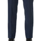 Terno masculino AX Armani Exchange Slim Fit Birdseye, calça separada, azul, tamanho 34x30