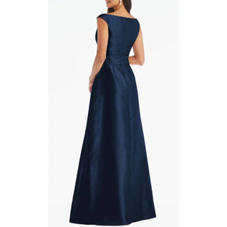 Alfred Sung - Off The Shoulder Satin Gown