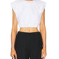 A.L.C. - Billie Sleeveless Cropped Crew Neck T-shirt
