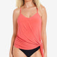 Top tankini feminino Magicsuit Solid Alex com aro laranja tamanho 12