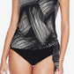 Maiô feminino Magicsuit Tankini com aro, preto, tamanho 8
