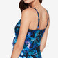 Top tankini feminino Peace Out Carma da Magicsui, azul, tamanho 16