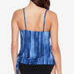 Macacão feminino Magicsuit Alex Tankini Top Maiô Azul Tamanho 14