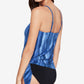 Macacão feminino Magicsuit Alex Tankini Top Maiô Azul Tamanho 14
