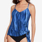Macacão feminino Magicsuit Alex Tankini Top Maiô Azul Tamanho 14
