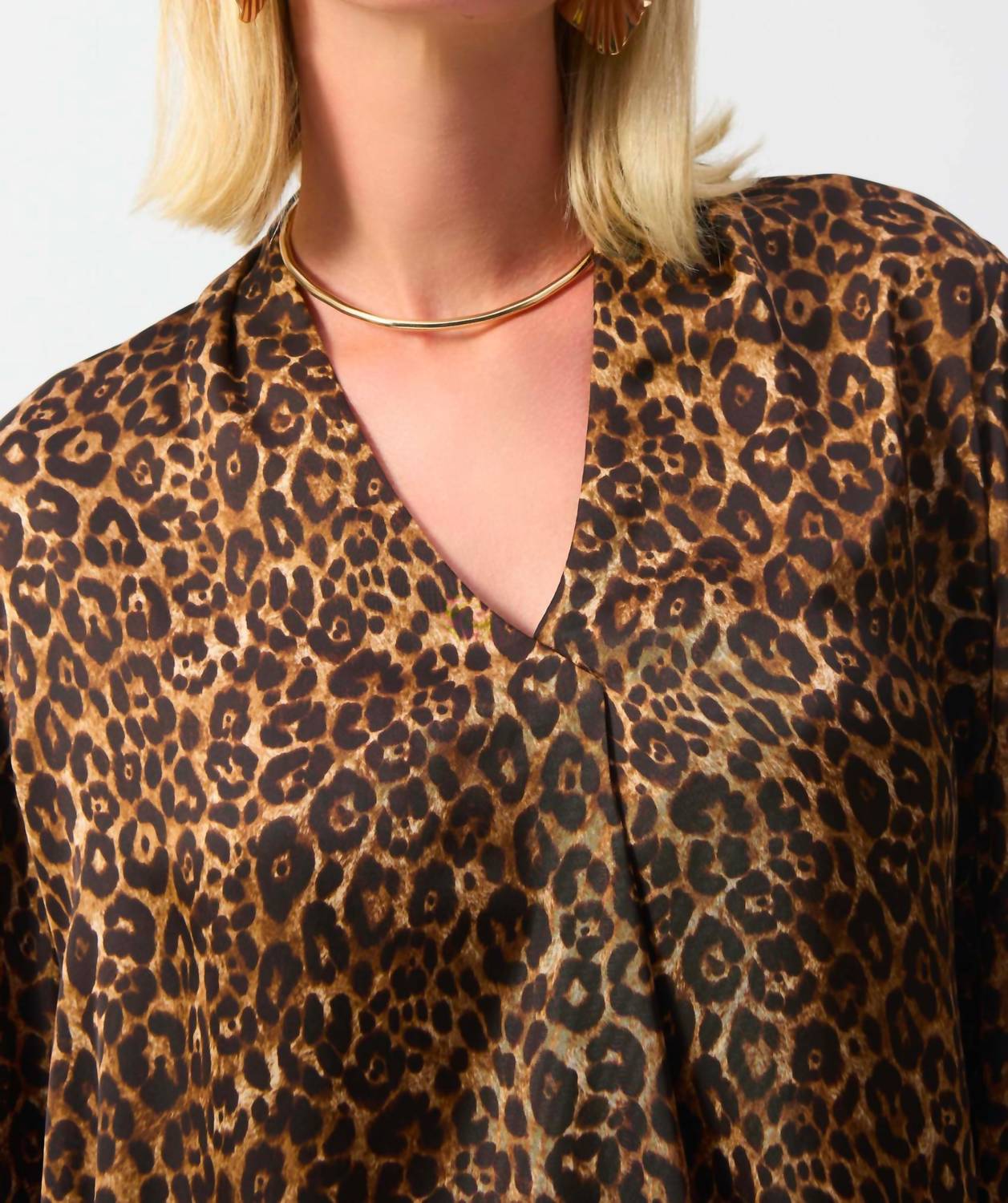 Joseph Ribkoff - Satin Animal Print Top