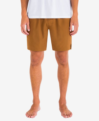 Shorts Hurley Explore Dri Trek II com cordão, masculino, marrom, tamanho GG