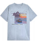 Camiseta masculina Philcos Monet Graphic manga curta azul tamanho médio