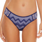 Rebecca Virtue Marina Reveal Crochê Hipster Bikini Bottoms Feminino Azul Tamanho Grande