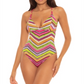 Maiô reversível Becca Farah Abigail feminino, multicolorido, tamanho grande