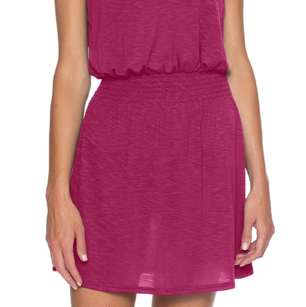 Vestido de saída de praia Becca feminino Breezy vermelho tamanho médio