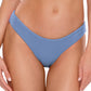 Calcinha de banho feminina Becca by Rebecca Virtue Hipster Pool, azul, separada