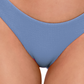 Calcinha de banho feminina Becca by Rebecca Virtue Hipster Pool, azul, separada