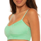 Top de biquíni Becca feminino Color Code verde tamanho G