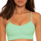 Top de biquíni Becca feminino Color Code verde tamanho G